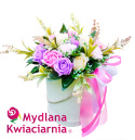 Bukiet mydlany Flower Box PREMIUM - 18 kwiatów