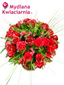 Elegancki bukiet mydlanych kwiatów Flowerbox - 50 róż