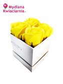 Kwiaty Mydlane Flower Box 4YOU - żółte róże