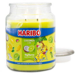 Sojowa świeca zapachowa Haribo - Kokos i limonka