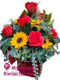 Elegancki bukiet mydlany Flowerbox - 16 kwiatów