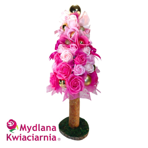 Elegancki bukiet mydlanych kwiatów Flowerbox - 35 róż