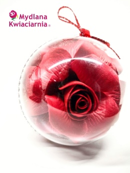 Bombka różana 8 cm