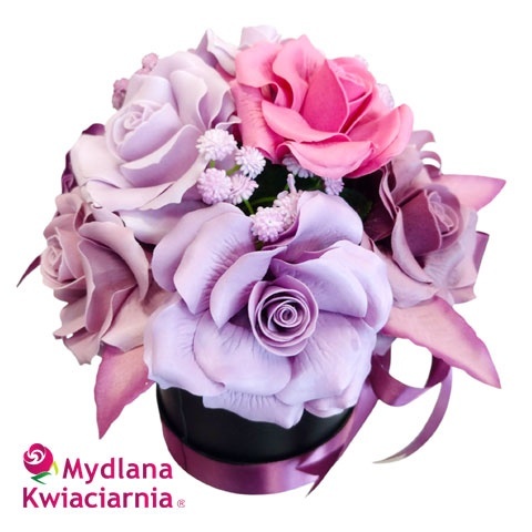 Bukiet mydlany Flower Box PREMIUM