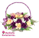 Bukiet mydlany Wenus Premium w koszyku