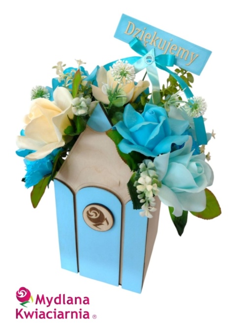 Bukiet mydlany flower box koperta Bukiet mydlany flower box koperta