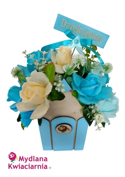 Bukiet mydlany flower box koperta Bukiet mydlany flower box koperta