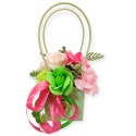 Bukiet mydlany w dekoracyjnej torebce