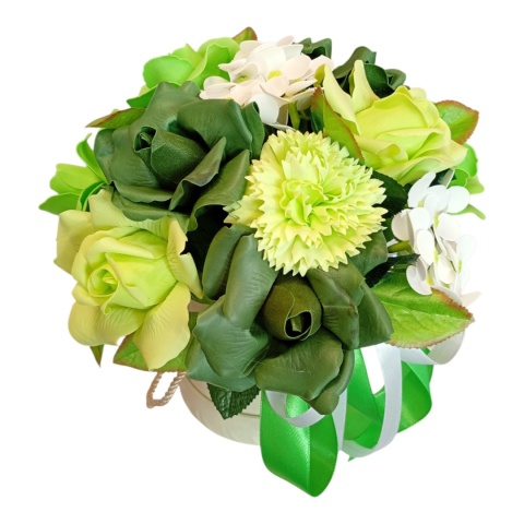 Elegancki bukiet mydlanych kwiatów - 15 pachnących kwiatów