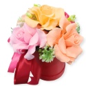 Elegancki bukiet mydlanych kwiatów - 5 róż