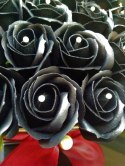Kwiaty Mydlane FlowerBox bukiet LUX 18 róż- czarny
